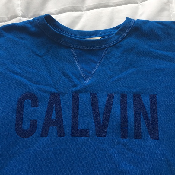 Calvin Klein Cobalt Blue Crew Neck - Picture 2 of 4